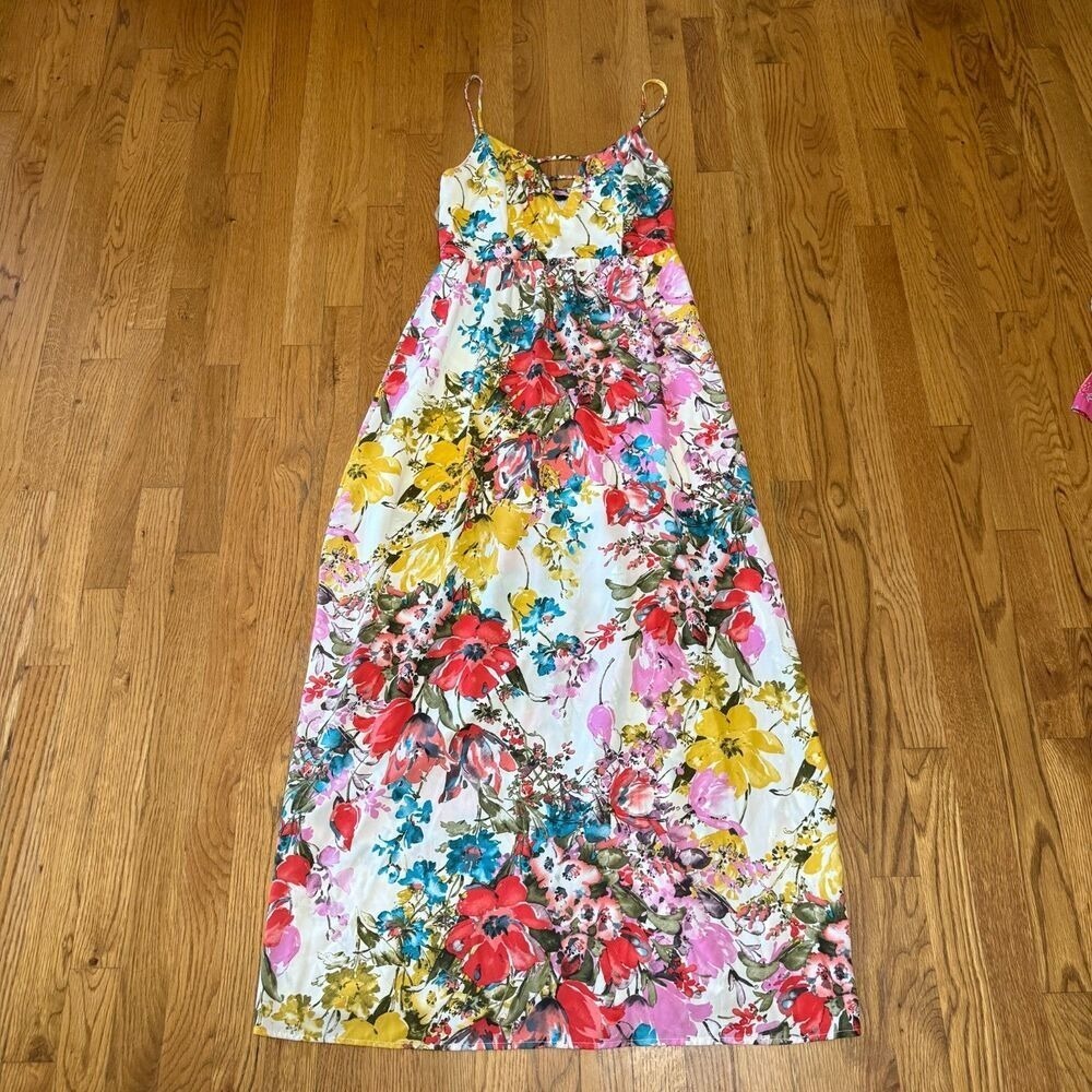 Sawyer Spring Floarl Maxi Dress Small